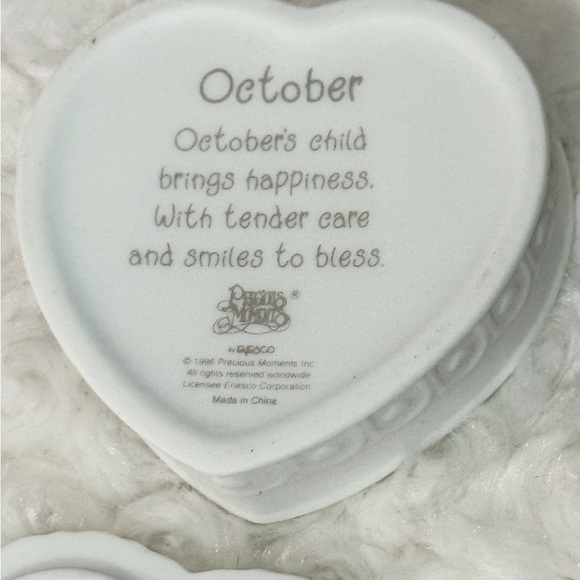 October Heart Trinket Box Precious Moments - Picture 3 of 5